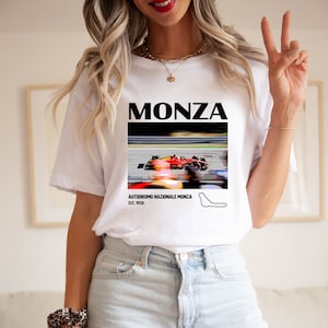 Monza Italië Grand Prix Circuit F1 | Formule 1-shirt, f1-racebanen, f1-circuit, circuitkaart, f1-baankaart, f1-cadeaus