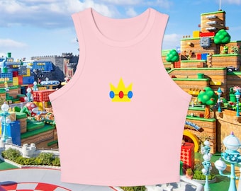 Peach crop top | Epic Universe inspired Crop Top |  video game crop top | Epic Universe shirt