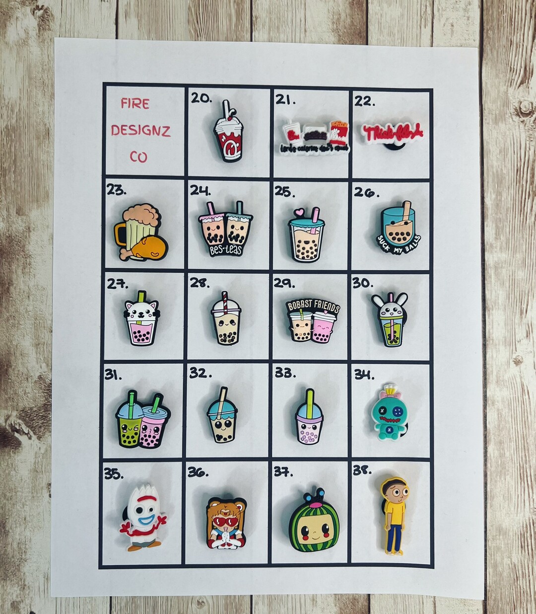 Boba Tea Chickfila Forky Ricky and Morty Shoe Etsy