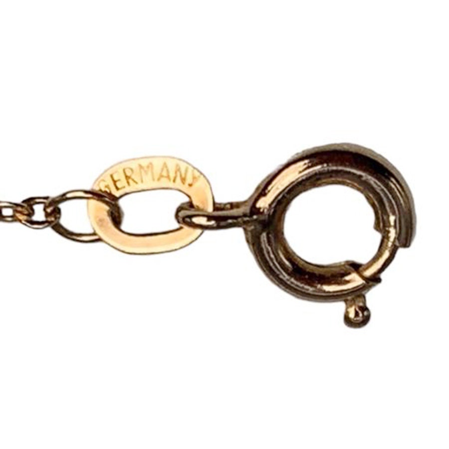 Collier Vintage Spoutnik - Pendentif Boule Argenté Et Noir, Longueur 68cm, Style Années 70