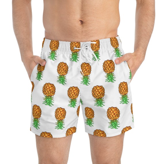  Upside Down Pineapple Summer Swim Trunks for Men Women