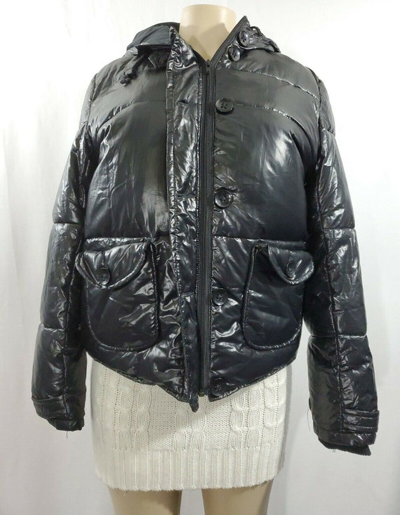 Womens Winter Coat | Black Down Coat Size L | Puf
