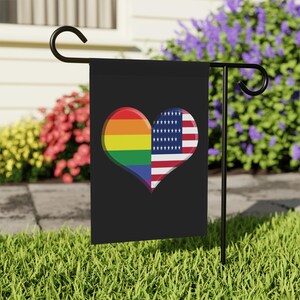 Black Rainbow American Banner Love is Love Flag LGBTQ Lovers IYKYK Gay Banner Pride Banner American Pride image 1
