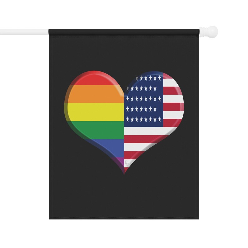 Black Rainbow American Banner Love is Love Flag LGBTQ Lovers IYKYK Gay Banner Pride Banner American Pride image 6