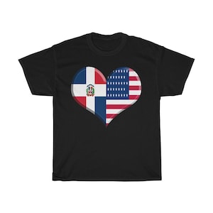 Dominican Republic American Flag T-shirt | Dominican Pride | American Pride | USA Flag | Dominican Flag