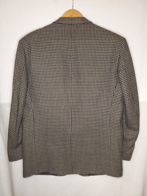 Mens Sports Blazer Houndstooth Jacket Plaid Blaze… - image 4