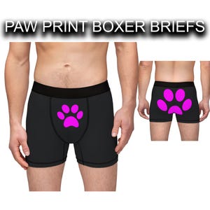 Heren boxershorts met pootafdruk, herenondergoed, boxershort voor onderbroek