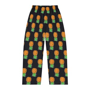 Upside Down Ananas Pyjama Hose Damen Lounge Hose Swinger Lifestyle Teilen ist fürsorglich IYKYK Schwarze Pyjama Hose Spielt gut mit Anderen Bild 2
