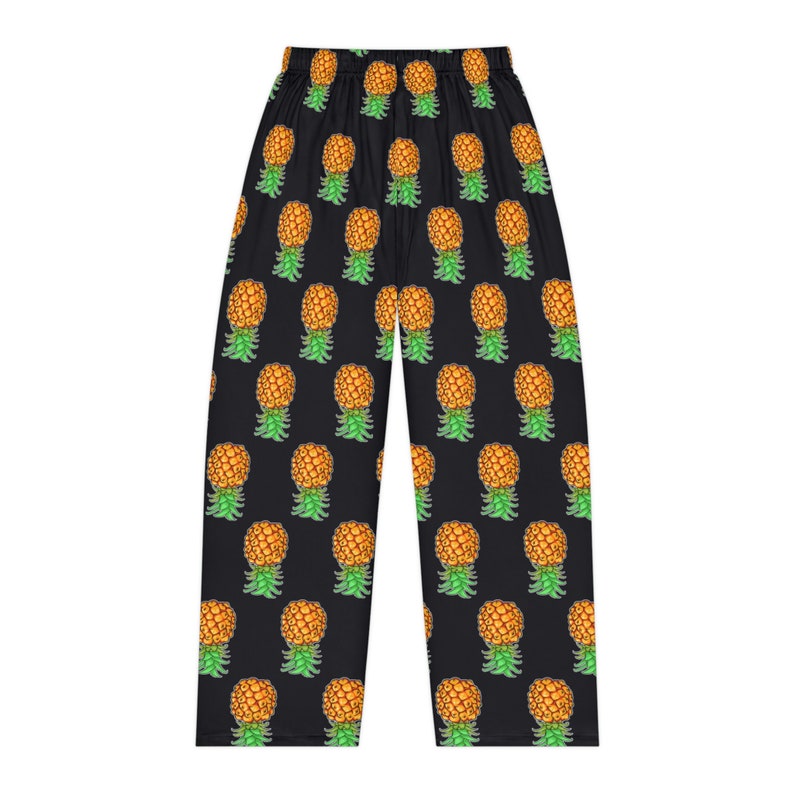 Upside Down Ananas Pyjama Hose Damen Lounge Hose Swinger Lifestyle Teilen ist fürsorglich IYKYK Schwarze Pyjama Hose Spielt gut mit Anderen Bild 2