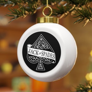 Valet de pique Boule de Noël Décoration de vacances BBC Lover Card Player Gift Partager, c'est s'occuper d'un mari torride