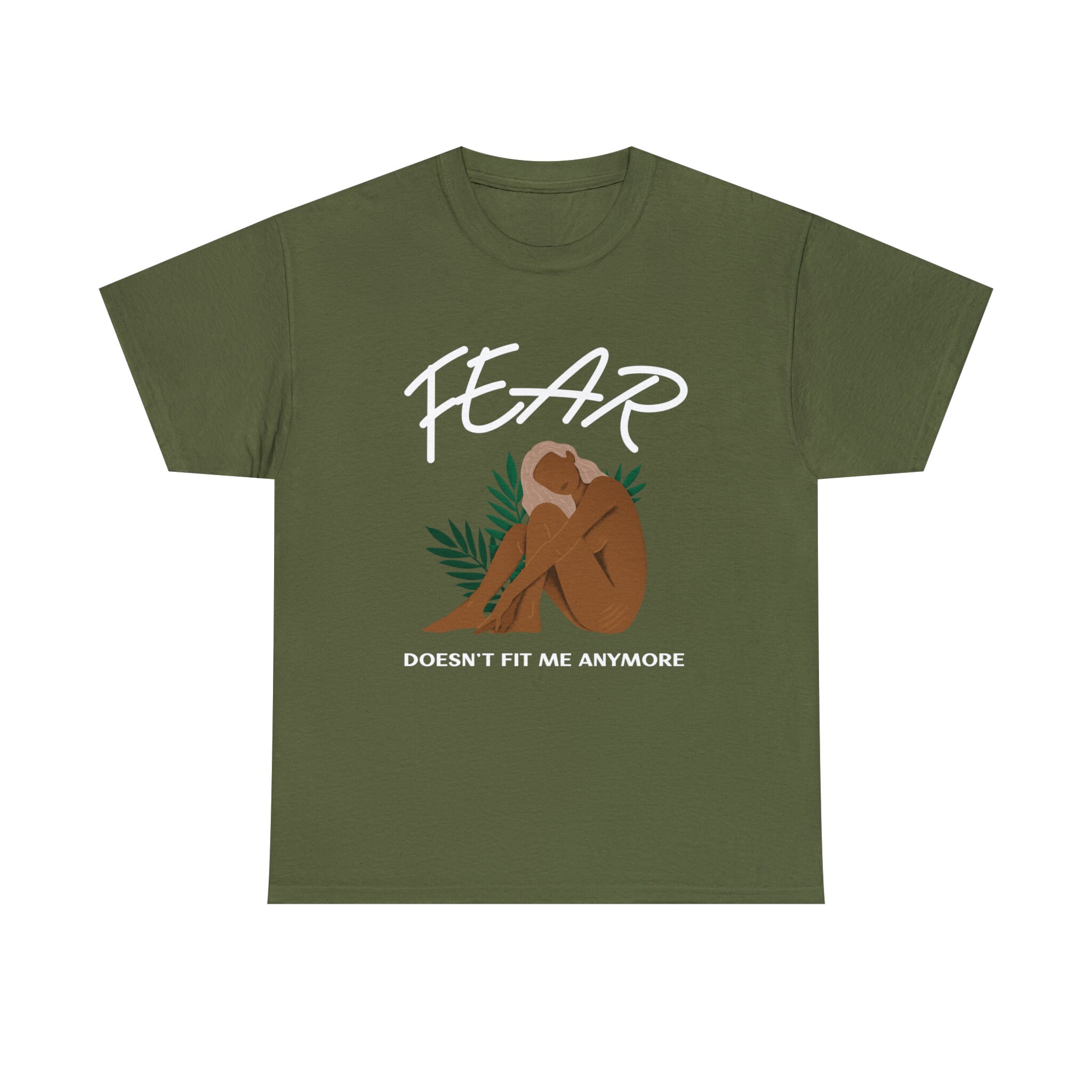 Womens Fear Tshirt Inspirational Fear Doesn