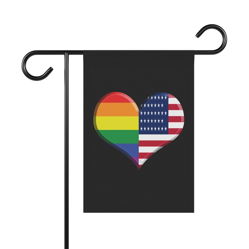 Black Rainbow American Banner Love is Love Flag LGBTQ Lovers IYKYK Gay Banner Pride Banner American Pride image 2