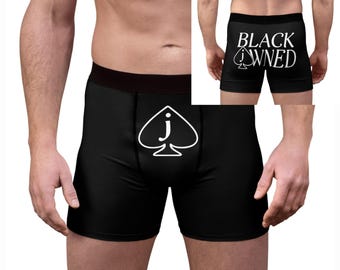 Men's Jack of Spades Boxer Briefs Black Owned JOS Underwear Swinger Lifestyle Plays Well With Others LGBTQ