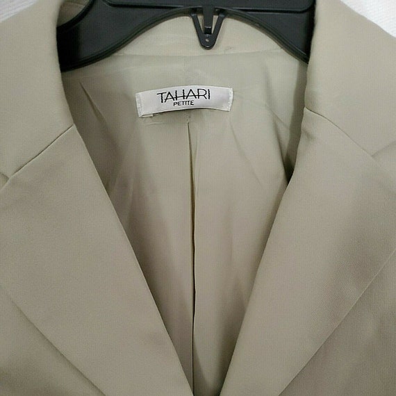 Women's Beige Jacket Work Blazer Casual Suit Line… - image 2