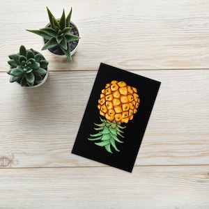 Ananas Carte de voeux Carte vierge à l'envers Ananas Style de vie échangiste Si vous savez que vous savez