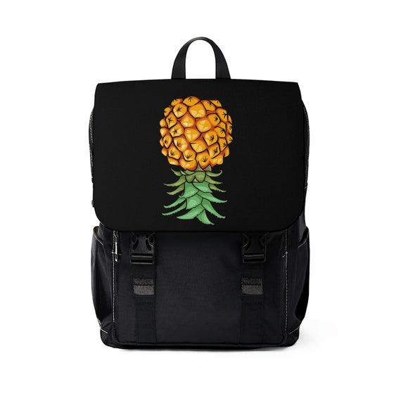 Upside Down Pineapple Backpack Swinger Love Travel Backpack 