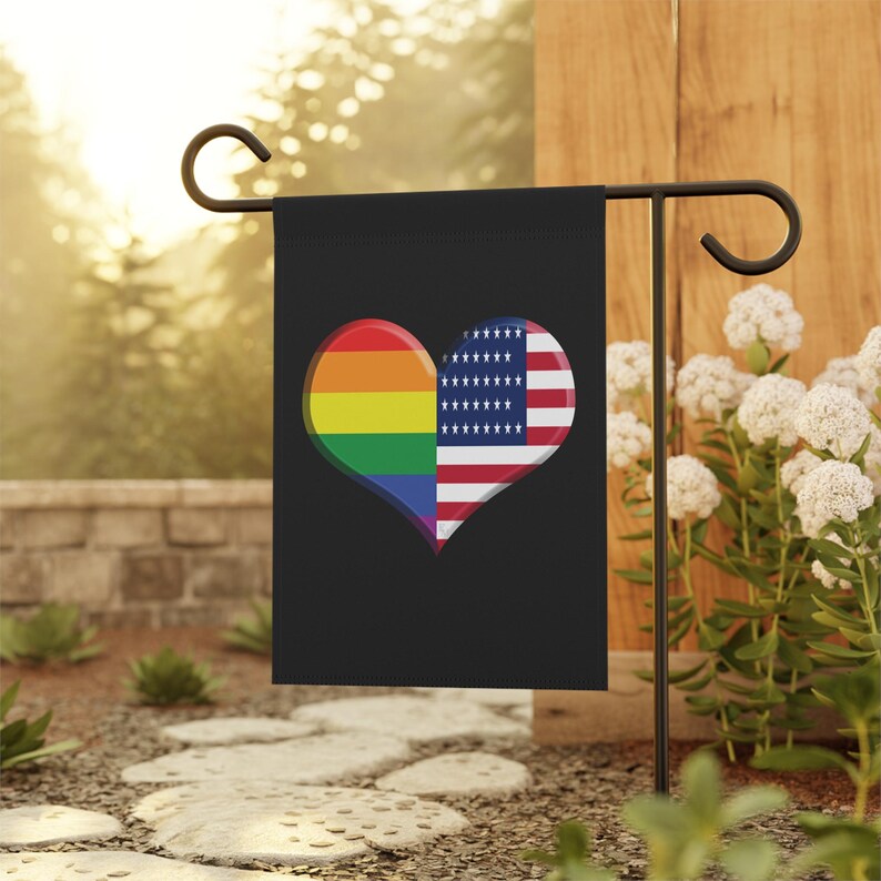 Black Rainbow American Banner Love is Love Flag LGBTQ Lovers IYKYK Gay Banner Pride Banner American Pride image 5
