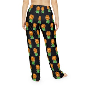 Upside Down Ananas Pyjama Hose Damen Lounge Hose Swinger Lifestyle Teilen ist fürsorglich IYKYK Schwarze Pyjama Hose Spielt gut mit Anderen Bild 4