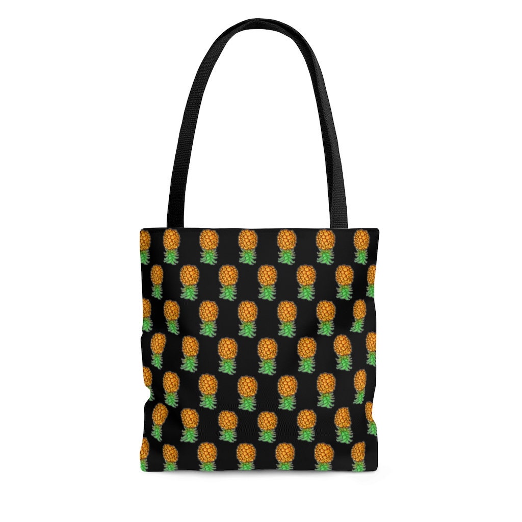 Upside Down Pineapple Tote Bag Swinger Bag Swinging Lifestyle pic picture
