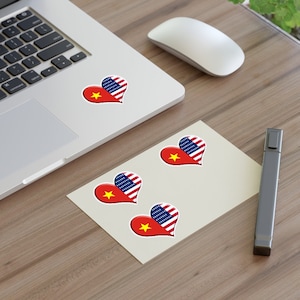 Sticker Sheets Vinyl Sticker Vietnam American Pride Peel and Stick Sheet