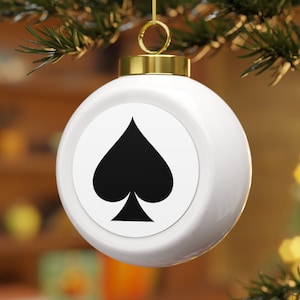 Boule de Noël pique-nique Décoration des Fêtes BBC Lover Card Player Gift Sharing is Caring Style de vie échangiste