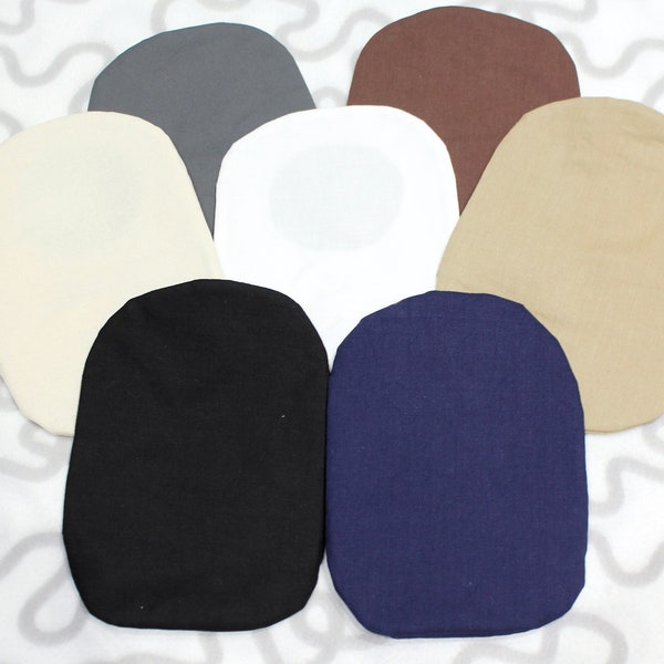 Stoma Bag Covers - Plain, Assorted Neutral Colours Available: Black, White, Navy and More