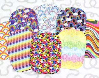 Stoma Bag Covers - Rainbow/Multicoloured, Assorted Patterns Available