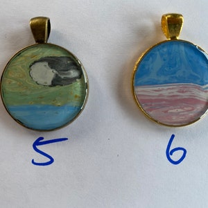 Land, Sea, and Sky Necklace Pendants