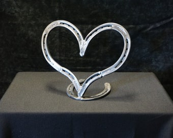 Rustic Horseshoe Heart-small (free standing) Valentine's Day Gift For Her