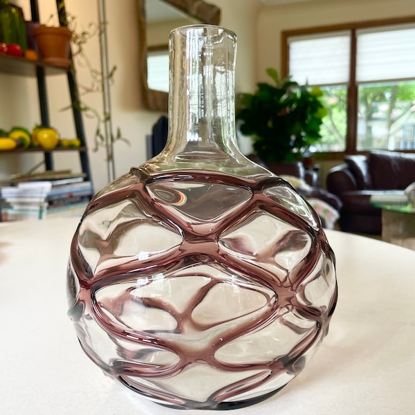 Round Glass Vase Etsy