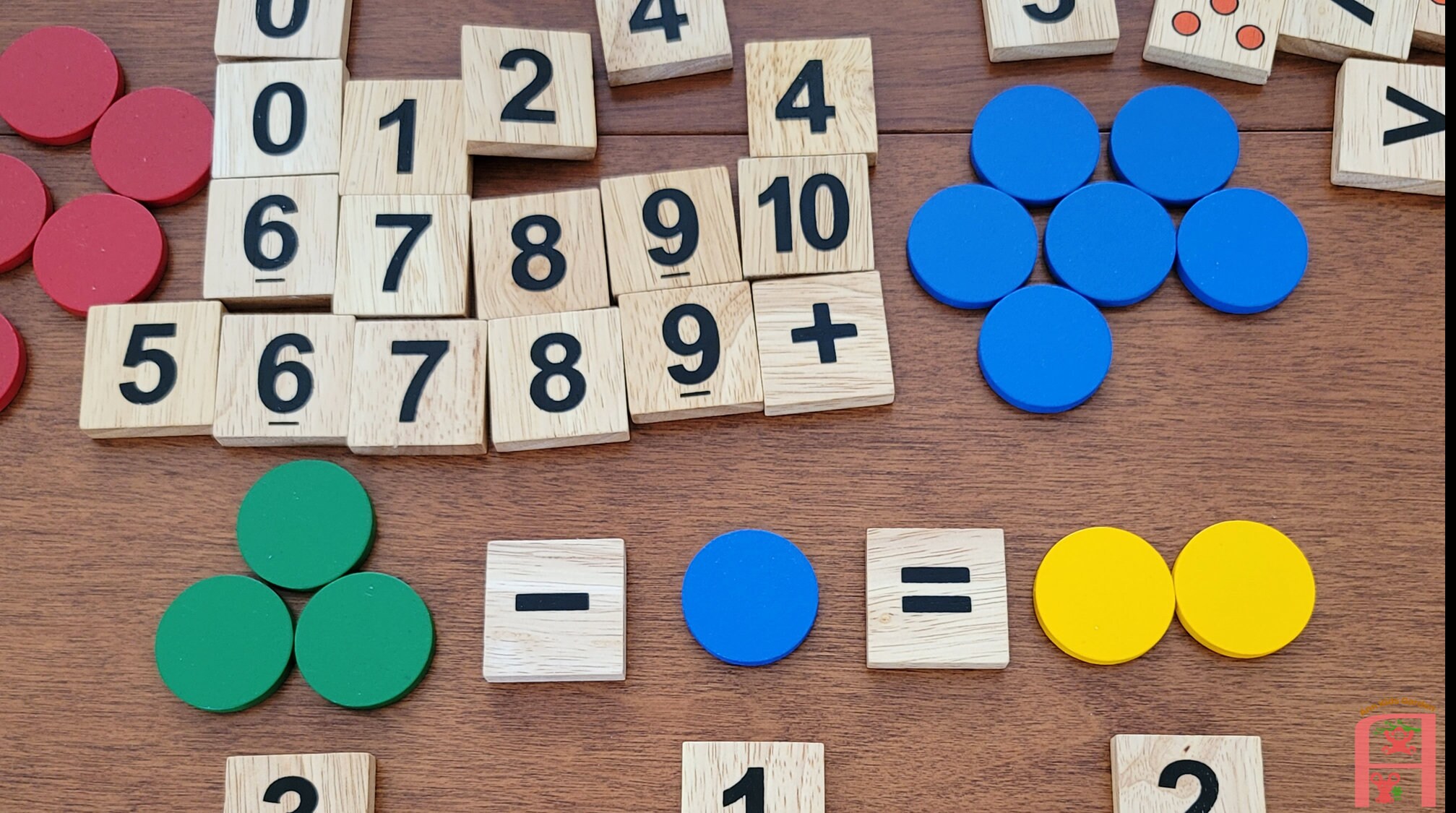 Wooden Montessori Math Counting Number Study Blocks & Educational Game ...