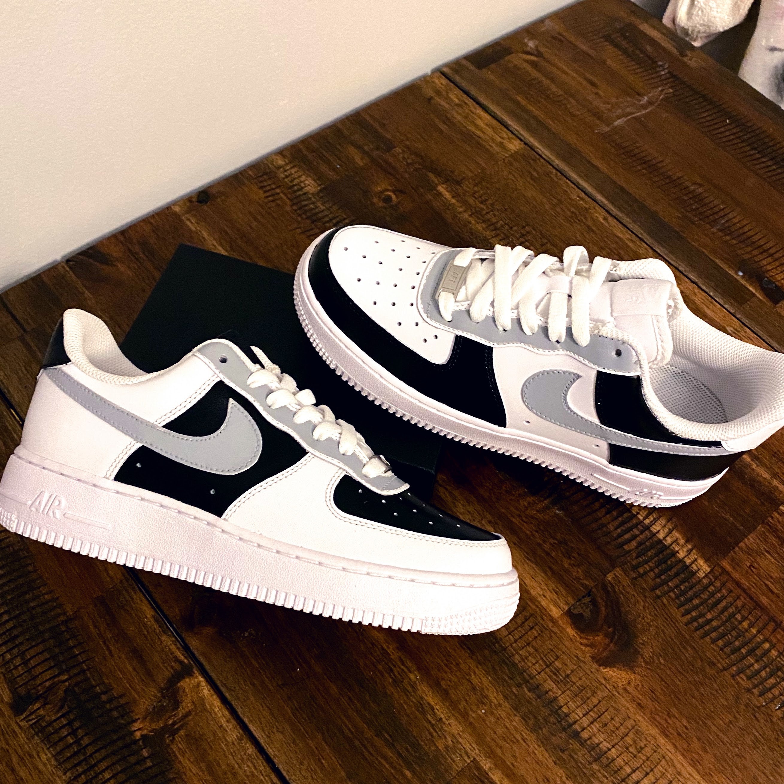 mens black air force ones