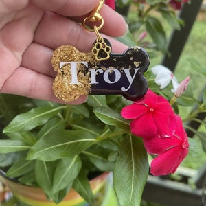 Custom Pet Tags | Flower Pet Tag | Dried flowers | Aesthetic Pet Tags | Pet ID |DogTag| Collar | pet accessories | puppy tags | Bone | Metal