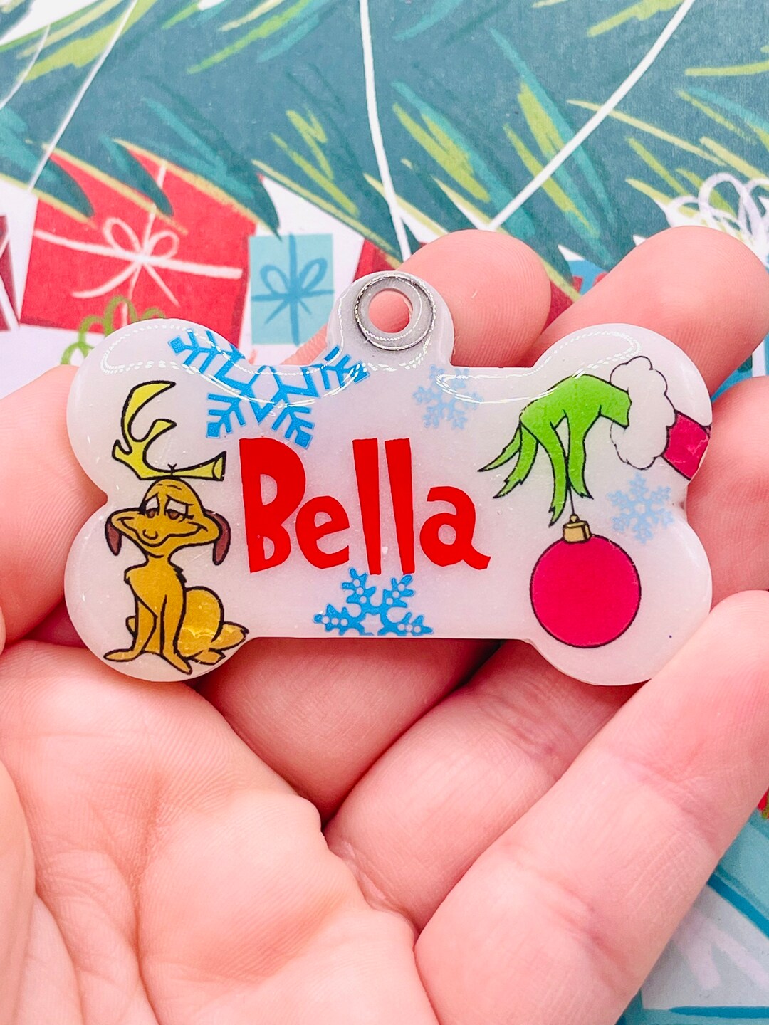 Dog Tag, Dog Collars, Christmas Dog Tags, Metal Tags, Christmas Cat