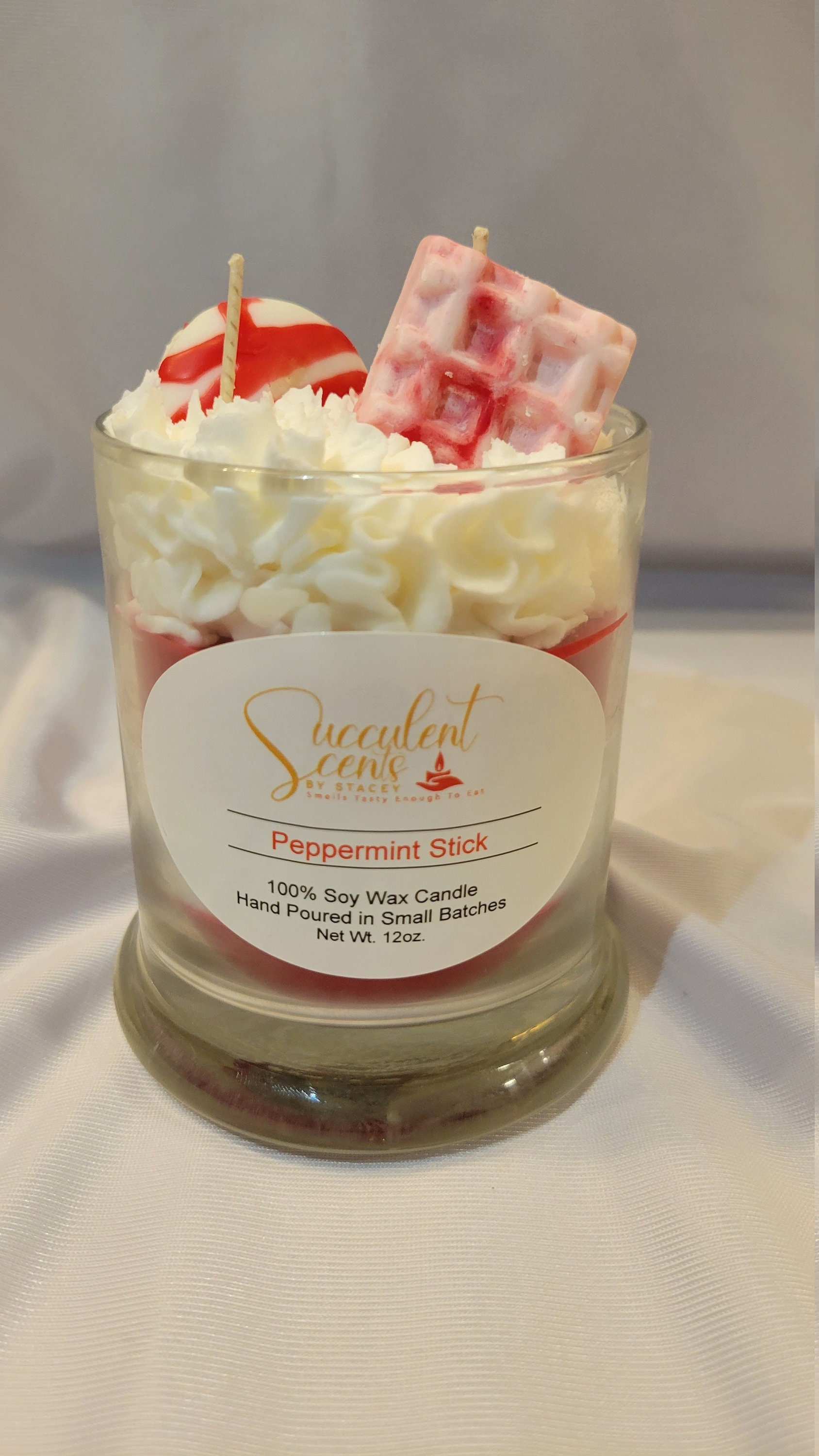 Peppermint Candle Etsy
