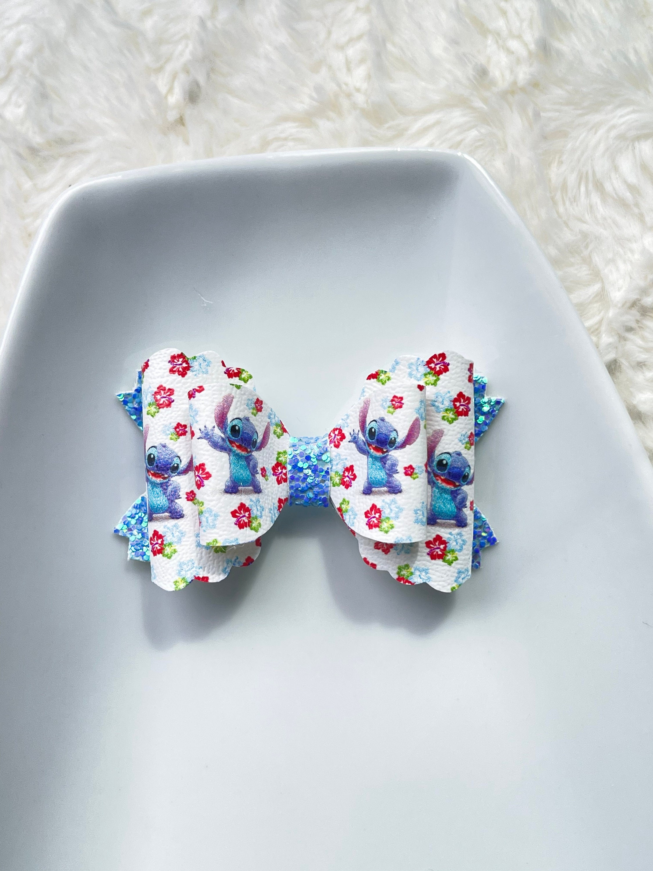 Stitch Hair Bow Hair Accessories Headband Lilo and Stitch Bow Etsy Canada