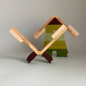Painted Wooden Building Blocks - Educational Toys For Toddler or Preschooler | Holland Amsterdam