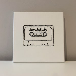 CUSTOM Embroidered Cassette Canvas