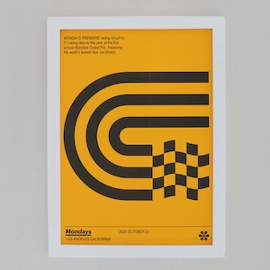 Formula 1 Grand Prix Print, Automotive Graphic Design Poster, Car Prints, Racing Poster