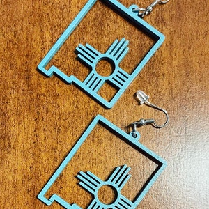 New Mexico State Zia Earrings