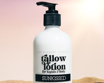 Tallow Hand and Body Lotion | Summer Scents | Natural Moisturizer, Grass-Fed, Animal Based, Carnivore Gift, Clean Phthalate-free Fragrances