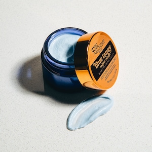 Blue Tansy Tallow Cream w/ Colloidal Silver, All Natural Facial Skincare Soothing Face Care, Non-Greasy Moisturizer Lotion for Face