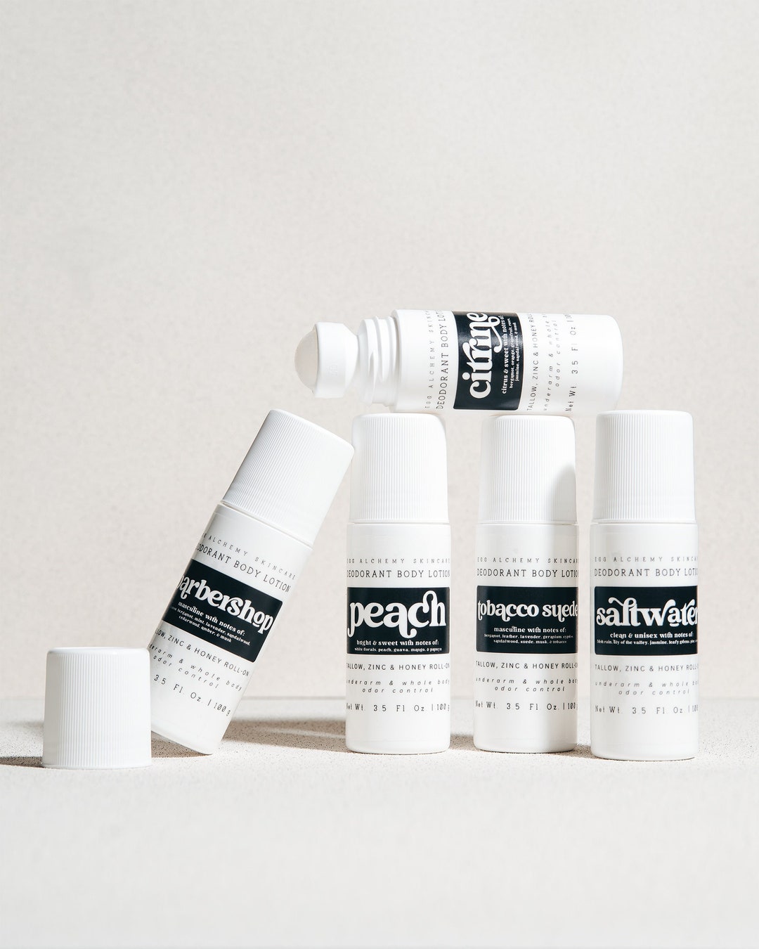 Allover Deodorant Body Lotion Tallow Zinc & Honey Roll on Colloidal