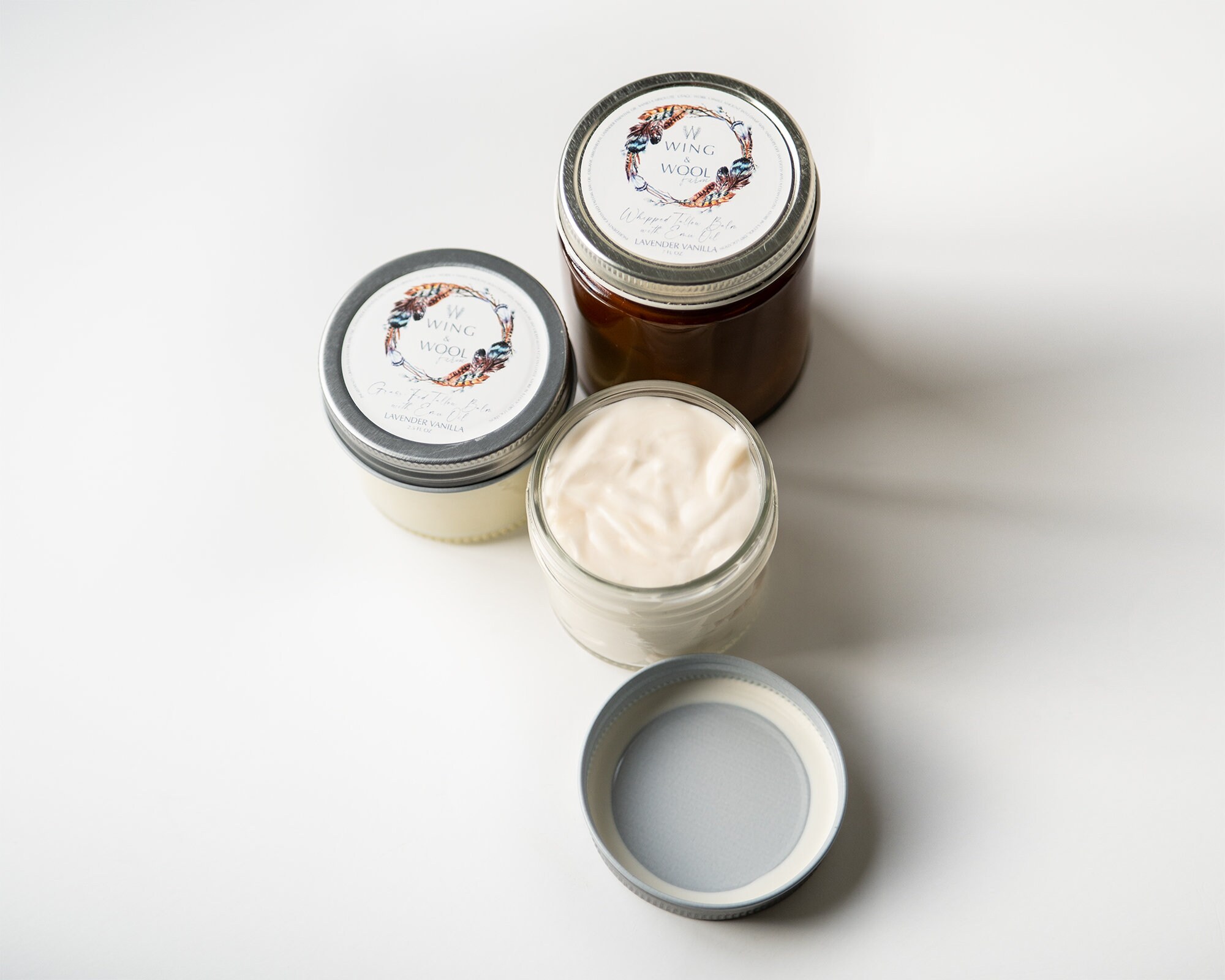Grassfed Tallow Balm With Emu Oil All Natural Skin Care Healing & Moisturizing Salve, Anti