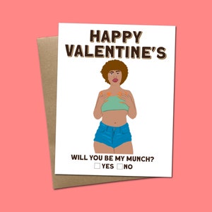 Joyeuse Saint-Valentin, Will You Be My Munch - Carte de voeux inspirée des épices glacées