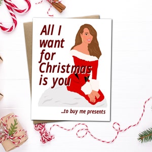 Tout ce que je veux pour Noël - Carte de Noël Mariah Carey