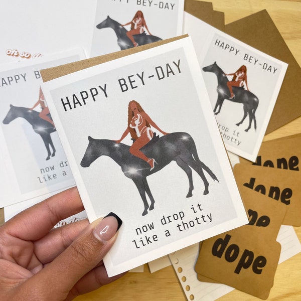 Happy Bey-Day Renaissance Greeting Card