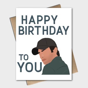 Joyeux anniversaire - Joe Goldberg inspiré carte de voeux d'anniversaire | Netflix