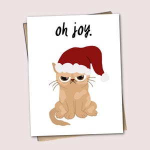 Oh Joy - Carte de voeux pour les Fêtes/Noël Grumpy Cat
