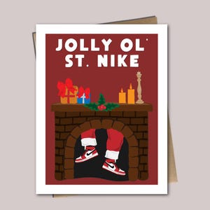 Père Noël Sneakerhead - Carte de voeux Noël/Fêtes